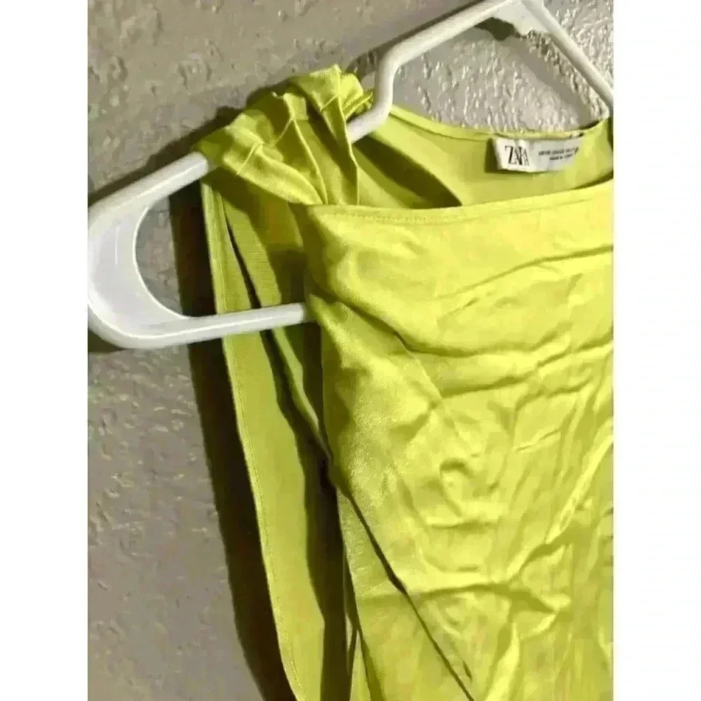 Zara Yellow Midi Dress - Picture 8 of 9